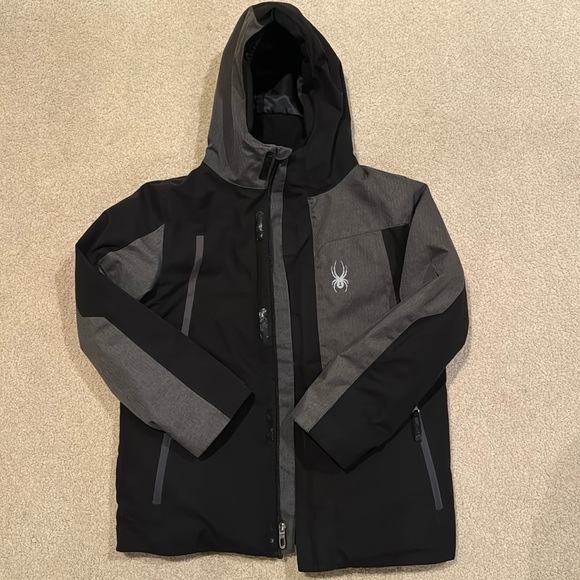 Boys Size 10/12 Spyder Jacke - Picture 1 of 4
